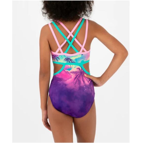 Sylvia P Girls Up In The Clouds Leotard Size 6 - Picture 2 of 9